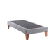 thumbnail image 3 of Base Elegante Cama Europea 1.5 Plazas 105x190 Cm Gris Claro Felpa, 3 of 3