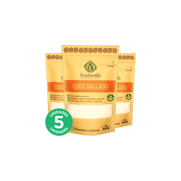 Pack 5, Coco Rallado 200gr