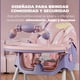 thumbnail image 3 of Silla Comer Bebe Doble Altura Safe Baby Mecedora Reclinable Rosada/Lila, 3 of 4