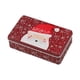 thumbnail image 2 of Caja De Hojalata Navideña, Caja De Regalo, Lindo Estuche Para Recuerdo De Fiesta Navideña, Papá Noel, Rojo Oscuro, 2 of 5