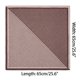 thumbnail image 2 of INSPIRE CHIC Bufandas Cuadradas con Estampado de Rayas para Mujer, Diadema de Color Contraste de 25.6" Pañuelo para la Cabeza Pañuelo para el Cuello 3-Beige Café 25.6x25.6", 2 of 6