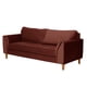 thumbnail image 2 of Sofa Velvet Milan 3 Cuerpos Chocolate, 2 of 4