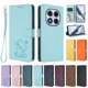 thumbnail image 3 of Xiaomi Redmi Note 14 Pro 4G Funda Billetera de Gato, Verde Claro, 3 of 6