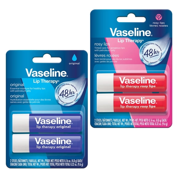 Vaseline Lip Therapy para Él y Ella – Pack Dúo de 4 Barras