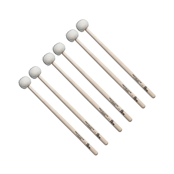Baquetas Vic Firth T1 para timbales – 3 pares, 38 cm, fieltro