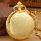 thumbnail image 5 of Reloj de Bolsillo Realpoo 46 mm Dorado con Diseño Floral y Cadena de Cuarzo, 5 of 7