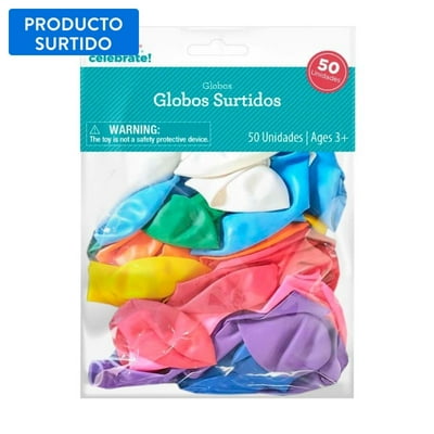 Set 50 Globos Surtidos  Way To Celebrate