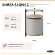 thumbnail image 5 of Mesa Centro Arrimo 3 Repisas Con Pouf Minimalist 2 En 1, 5 of 10