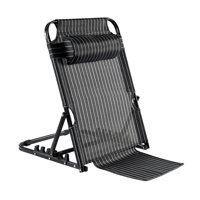 Magideal - Respaldo De Cama Portátil Para Sentarse En La Cama, Soporte Plegable De Ángulo Ajustable, Silla De Cama, Respaldo Multifunción De Acero Para Asiento, Grandes 7 Engranajes