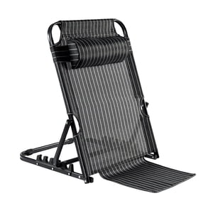 Magideal - Respaldo De Cama Portátil Para Sentarse En La Cama, Soporte Plegable De Ángulo Ajustable, Silla De Cama, Respaldo Multifunción De Acero Para Asiento, Grandes 7 Engranajes