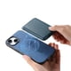 thumbnail image 5 of Funda de Cuero Magnética con Tarjetero para iPhone 14 Cubierta Delgada Azul, 5 of 5