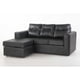 thumbnail image 4 of Sofá Modular Rodas 3 Cuerpos Pu Negro, 4 of 7