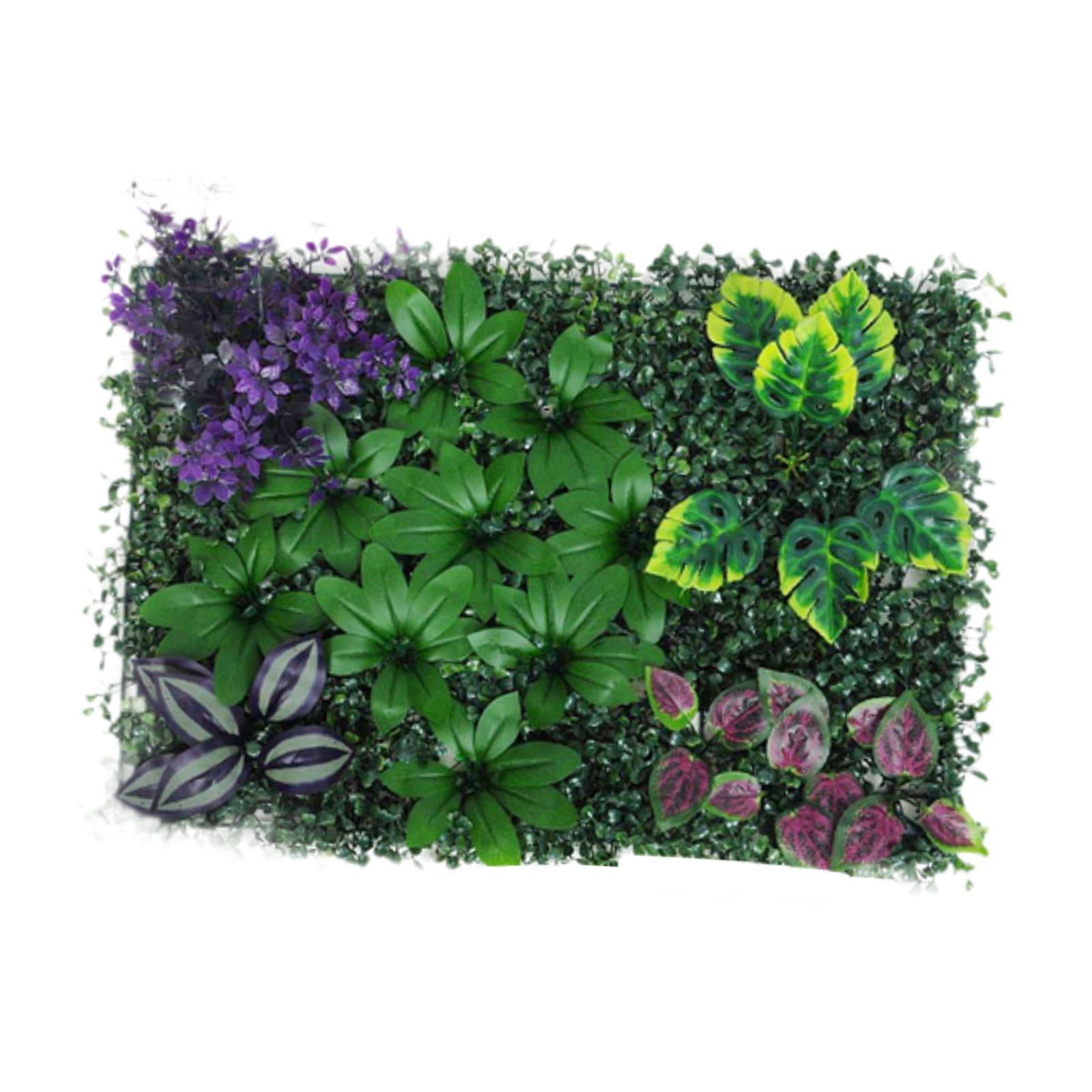 Bothyi - Panel De Pared De Planta Artificial, Panel De Pared De Hierba Sintética Para Patio Trasero, Fiesta De Boda, Estilo E