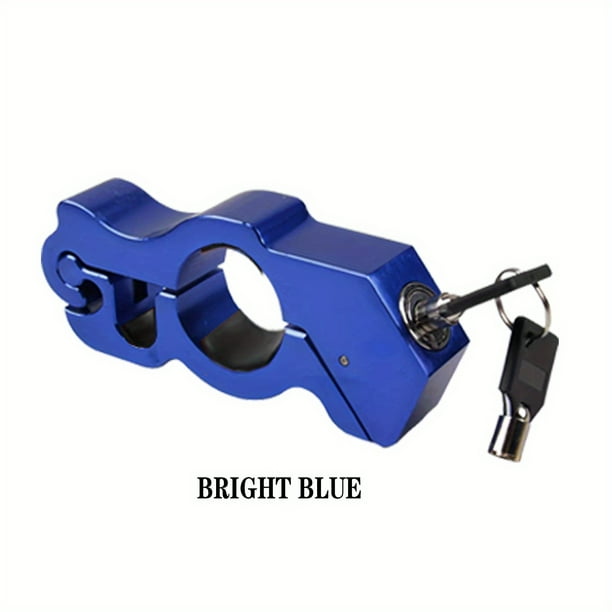 Motorcycle Lock - Heavy Duty Anti-Theft Grip Lock - Throttle And Handlebar Security - Locks Front Brake And Clutch On Dirt Bike Mopeds And ATVs