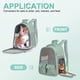 thumbnail image 5 of Uxcell Mochila Transportadora para Gatos, Mochila de Viaje para Mascotas con Malla Ventilada Plegable (Verde, 12"x9"x16"), 5 of 7