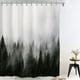 thumbnail image 2 of Cortina de ducha ORTIGIA Verde Oscuro Misty Forest 180x180 cm, 2 of 3