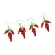 thumbnail image 1 of 2 Pares De Pendientes Colgantes De Pimienta De Chile De Racimo De Cristal Para Fiesta De Noche, 1 of 3
