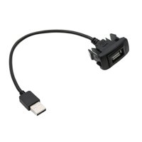Ioensy - Car Dashboard Flush Usb 2.0 Puerto Panel Macho A Hembra Durable