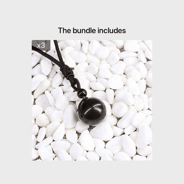 Pure Natural Tiger's Eye Stone Pendant Necklace - Adjustable Lucky Blessing Beads for Health and Wealth