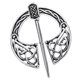 thumbnail image 1 of Broche de Solapa Fiocias Nórdico Vikingo Medieval Plata, 1 of 5