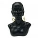 thumbnail image 3 of Estatua De Mujer Africana, Obra De Arte, Figura De Busto De Se?ora, Adorno Estético Exquisito, Pelo Largo, Negro, 3 of 5