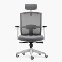 Form Office - Silla Oficina Taylor Pro Con Cabecero Gris Claro