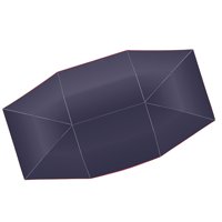 Ioensy - Aislamiento Térmico Cortina Heatshield Techo Paraguas Sombra Para Automóvil Vehículo 4.5X2.3M Azul Marino