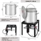 thumbnail image 3 of Olla para Hervir Mariscos Feasto 100 QT con Canasta, Quemador y Regulador, 3 of 9
