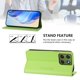 thumbnail image 3 of Funda Billetera con Soporte para Motorola Edge 70 Fusion Bloqueo RFID Plegable Verde claro, 3 of 6