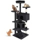 thumbnail image 1 of Torre para gatos Cat Tree FDW de 137 cm con rascador y condominio, gris oscuro, 1 of 7