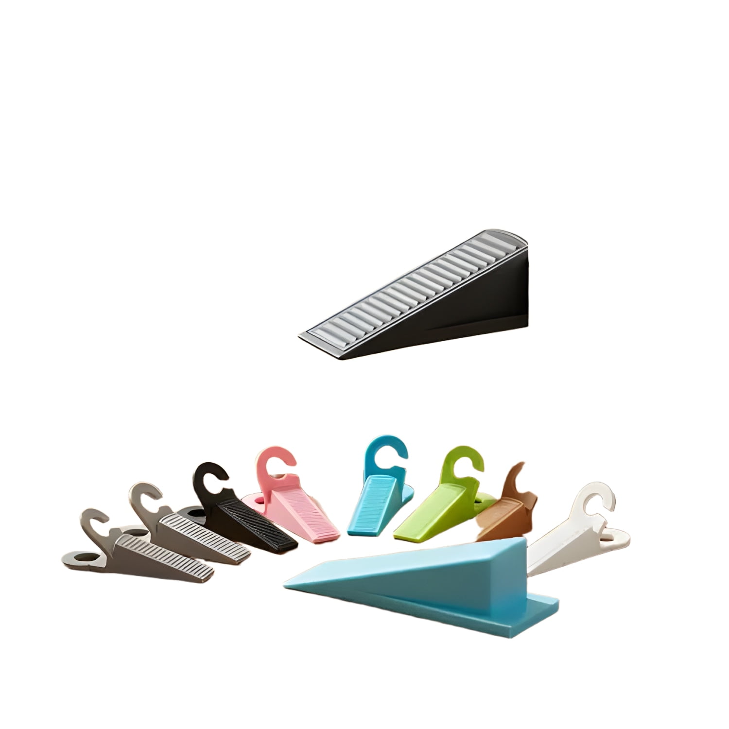 Genérico - Set 2 Topes De Goma Antideslizantes Para Puerta