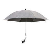 Ioensy - Paraguas Para Cochecito De Bebé Con Abrazadera, Sombrilla Para Cochecito De Verano Para Viajar Al Aire Libre, Gris