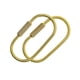 thumbnail image 4 of 2 unidades de latón durable tornillo de bloqueo llavero llavero creativo artesanía colgante anillo, 4 of 5