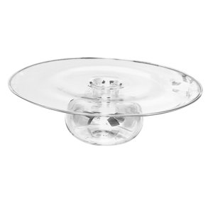 Magideal - Plato De Cristal Para La Cena, Plato Para Servir, Postre, Ensalada, Frutas, Plato Redondo Creativo Para Carne, Cuenco Seco, Cristalería Para Catering, 27Cm