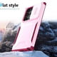 thumbnail image 5 of Funda Resistente para Samsung Galaxy S23 Ultra con Tapa Deslizante y Protección Militar Rosa, 5 of 6