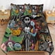 thumbnail image 1 of Nightmare Before Christmas Bedding Set Duvet Cover Comfortable and Lightweight Cartoon Bedding 3 Piece Bed Set, 1 of 5