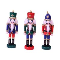 Bothyi - 3X Pequeño Cascanueces De Madera Soldado Navidad Cascanueces Ornamento Regalos