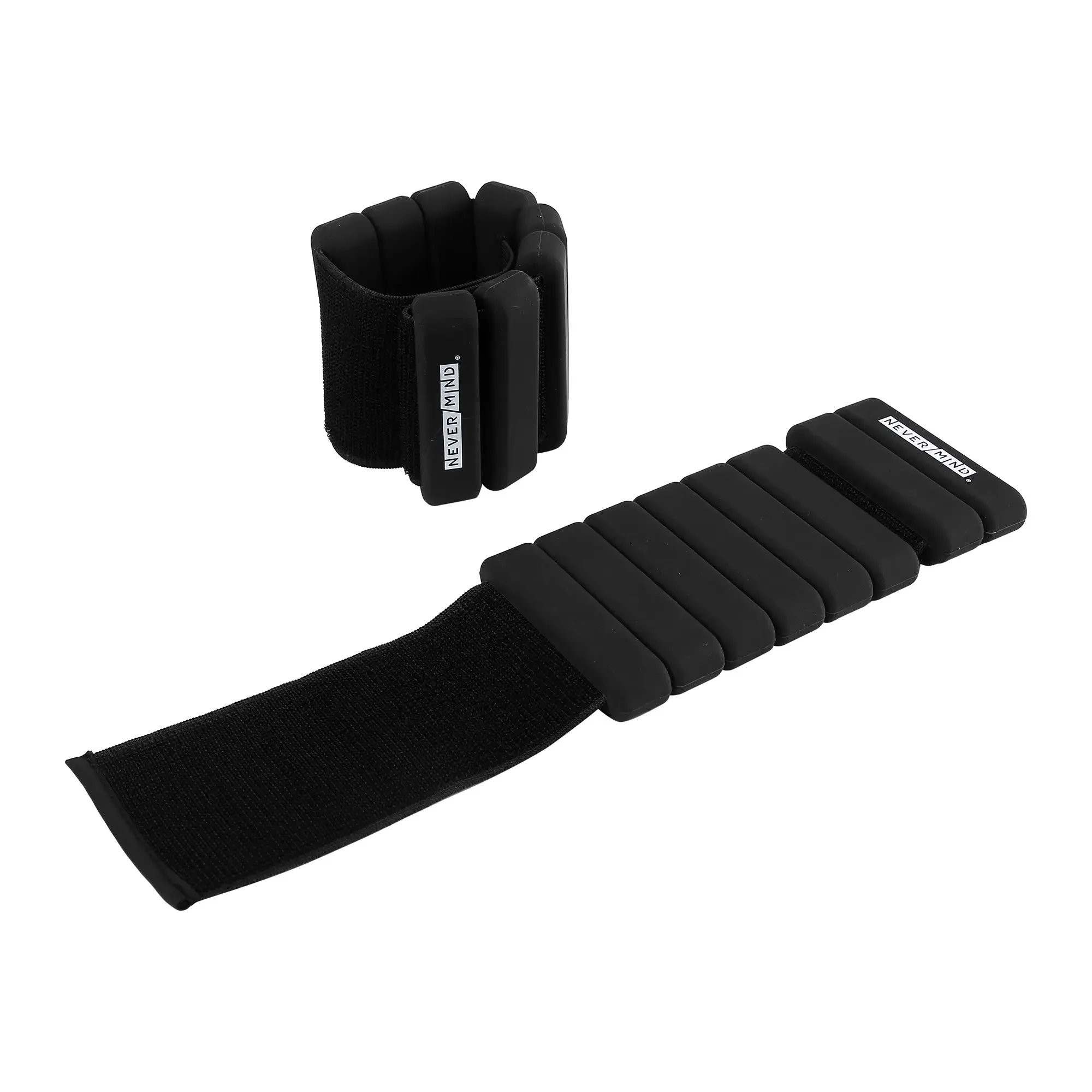 Never Mind - Par Tobilleras Muñequeras Con Peso 1 Kg C/u Silicona 2 Kg