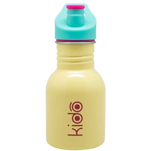 Botella Metalica Kido 335 Ml Amarilla Libre De Bpa - Ps