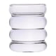 thumbnail image 5 of Vasos De Cóctel De Cristal Acanalados De Los Vidrios 350ml De La Leche De La Taza Para La Bebida Del Agua De La Leche, 5 of 5