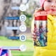 thumbnail image 5 of Monsters UniversityBotella de Agua con Tapa Pop Top de Un Toque, Acero Inoxidable, a Prueba de Fugas, para Deportes, Botella Infantil rosa 12 oz, 5 of 6