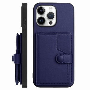 Foxdock Funda Para Iphone 16 Pro Max Con Bloqueo Rfid - Diseño Elegante Con Cierre De Botón