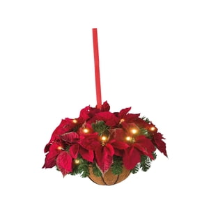 Magideal - Corona De Flores, Arreglo Floral De Primavera, Adorno Colgante, Corona Rústica Para Árbol De Navidad, Porche Y Hogar. Estilo C