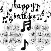 Set De Decoración Para Fiestas Con Tema Musical De Skylety, 60 Piezas