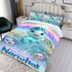 thumbnail image 3 of No Del Todo Narval Conjunto de sábanas temático, trío de piezas, cómodo y amigable con la piel, diseño único, regalo de decoración para el hogar para familiares, amigos y fans,135cm *200cm, 3 of 6