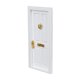 thumbnail image 5 of 1:12 Casa De Mu?ecas De Madera Blanca 4 Puertas De Paneles Muebles DIY Decoración De Cocina, 5 of 5