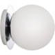 thumbnail image 1 of Aplique Feasey Esfera Vidrio Cromo E26 6x6cm Moderno, 1 of 3