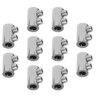 Magideal - 10 Abrazaderas Para Cables De Acero, Clips Para Cables De Acero, Accesorios Resistentes Y Versátiles, De Fácil Instalación, Accesorios De Abrazadera