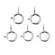 thumbnail image 1 of 5 Uds., Anillos De Resorte, Cierres, Conectores Para Fabricación De Joyas, Cierres, Platino De 5 Mm, 1 of 3