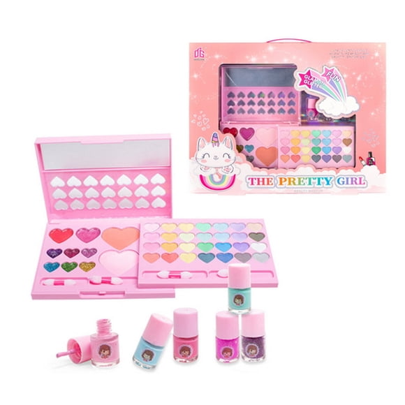 Set Maquillaje Corazones y Esmaltes Uas The Pretty Girl